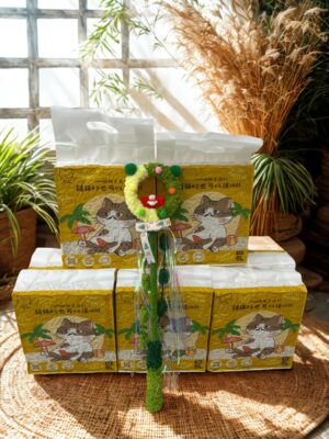 A23B7A7D-7636-4A82-BA44-5ACDB6FB6832 喵大叔1.5mm極細豆腐砂2.4kgx10包-買10包享半價及免費宅配額外送聖誕逗貓棒(顏色隨機出)