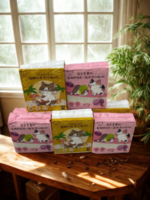 喵大叔1.5mm極細豆腐砂及混合豆薯砂2.4kg各5包-買10包享特惠價+免費宅配